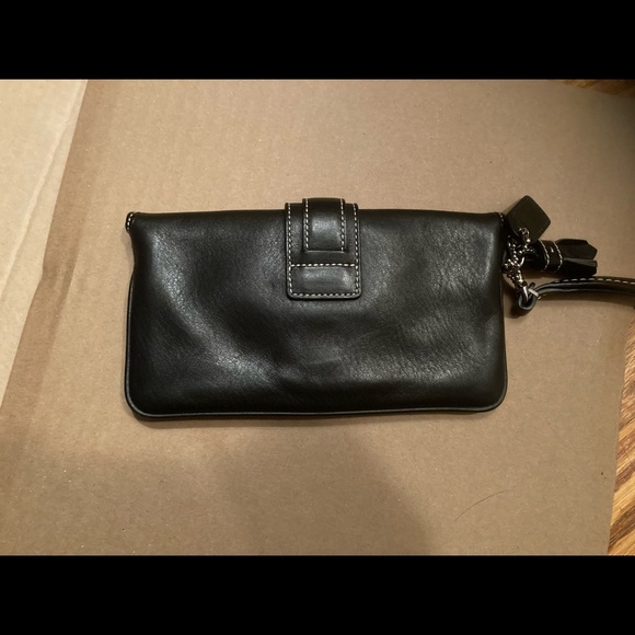 Coach Like-New Black Wristlet - Picture 8 of 9